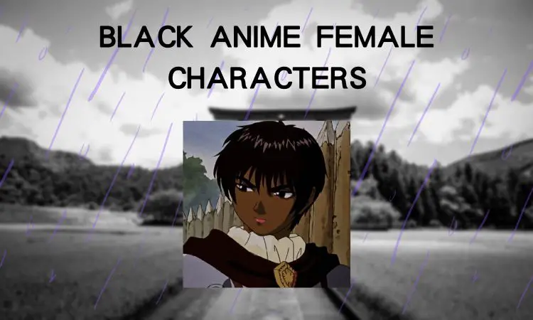 black anime female characters