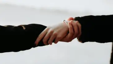 holding hands