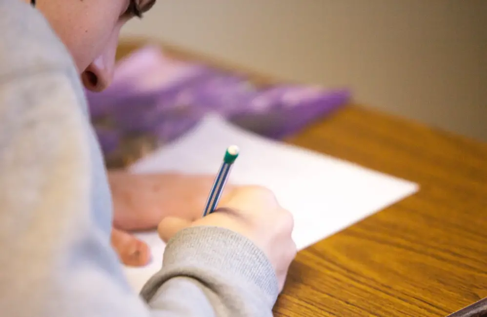 student preparing for exams