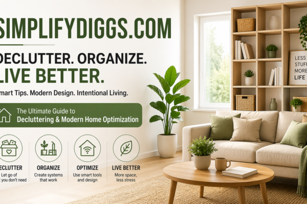 Simplifydiggs.com: The Ultimate Guide to Decluttering and Modern Home Optimization